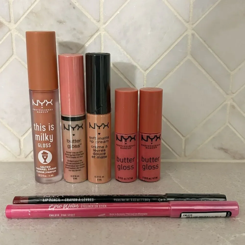 NYX Lip Cream Gloss & Liner Collection (Limited Shades) Pinks and Creams